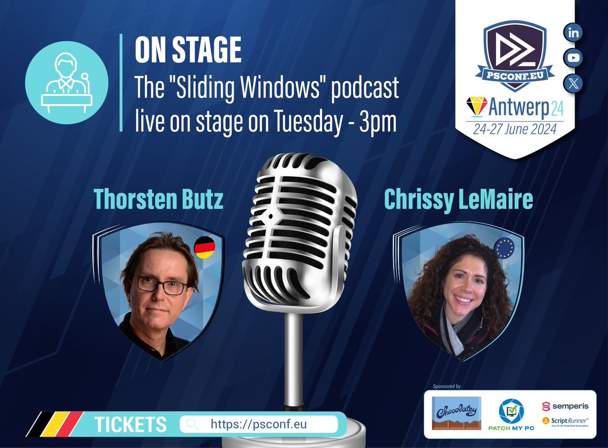 I am thrilled and delighted to meet the marvelous Chrissy LeMaire (<a href="/cl/">Chrissy LeMaire - @cl</a>) live on stage in Antwerp during <a href="/PSConfEU/">PSConfEU</a>. 
Be there or be square !