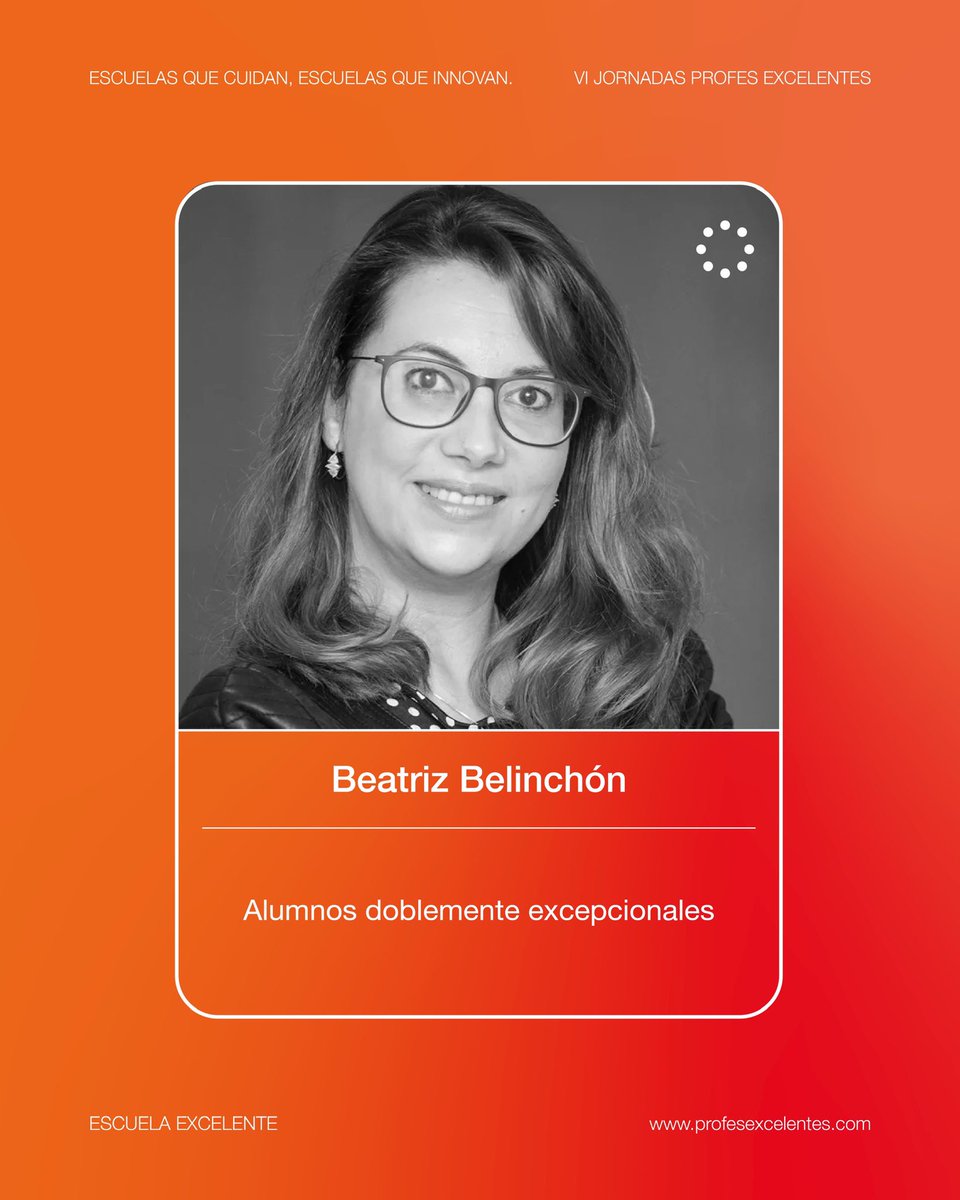 Escuela Excelente (AMICE) (@eexcelente) on Twitter photo ¿Conoces a <a href="/altas_con/">@hijos_con_altas_capacidades</a>? Su taller se centra en la doble excepcionalidad en el aula.”
Inscríbete a las IV Jornadas Profes Excelentes el 27 de junio en <a href="/colelitterator/">Colegio Litterator</a>
profesexcelentes.com ¿Conoces a <a href="/altas_con/">@hijos_con_altas_capacidades</a>? Su taller se centra en la doble excepcionalidad en el aula.”
Inscríbete a las IV Jornadas Profes Excelentes el 27 de junio en <a href="/colelitterator/">Colegio Litterator</a>
profesexcelentes.com