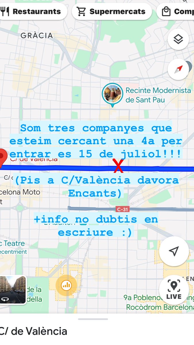 clarafornees's tweet photo. Cercam una 4a companya simpàtica i respectuosa que vulgui fer famili!!! Qualsevol dubte escriviu-me, i si no a ig: @clarafornees 
🌻🌟🌷🌞

(Agraesc difuu) https://t.co/q4YggFDYvI