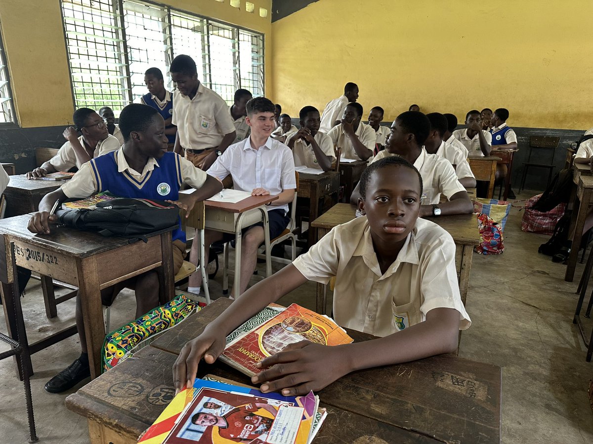First day in St. James’ HS Sunyani #Ghana24