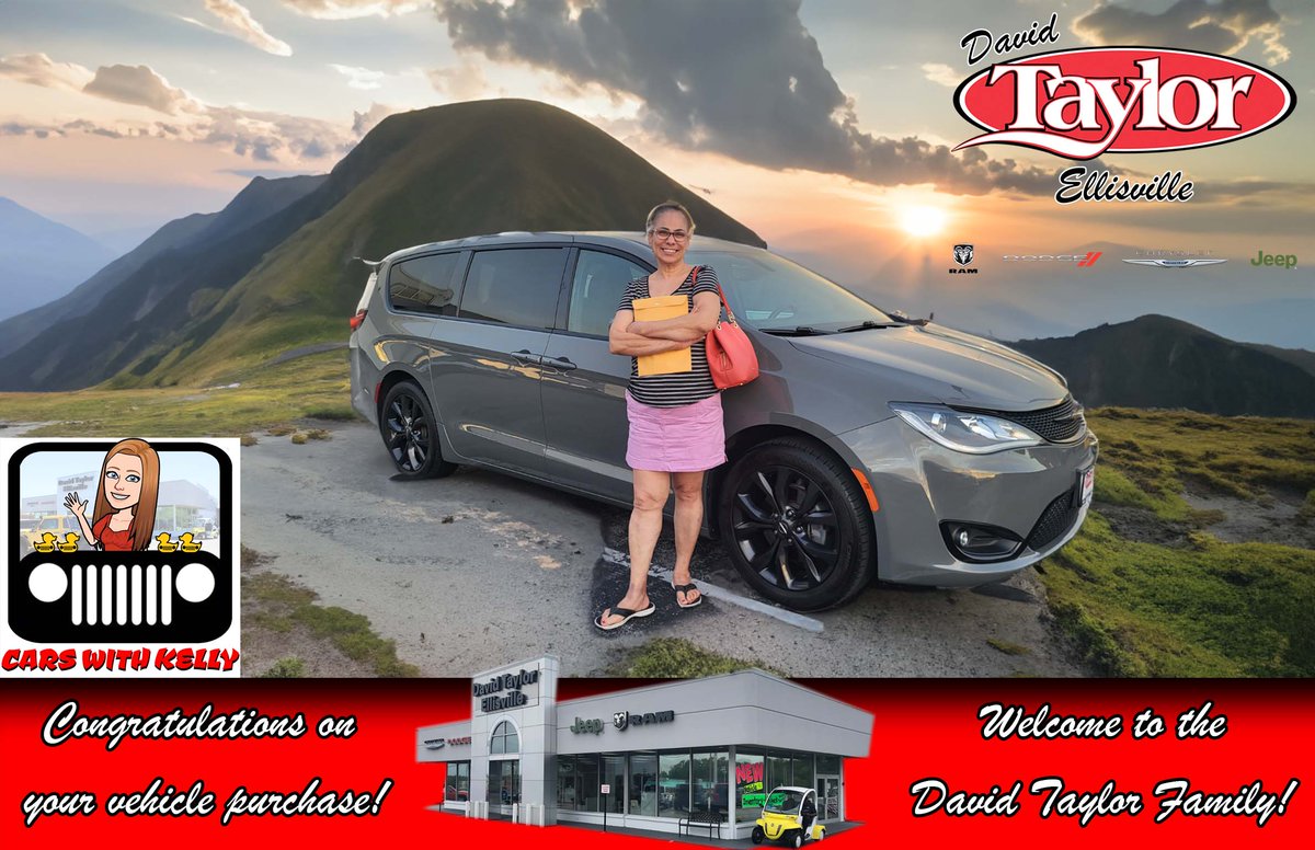 Congratulations to Teresita on the purchase of her Chrysler Pacifica from her salesperson, Kelly Pierson!
carswithkelly.com taylorstlouis.com
#CarsWithKelly #DavidTaylorCDJR #AmazingDeals #DavidTaylor #WelcometotheDavidTaylorFamily