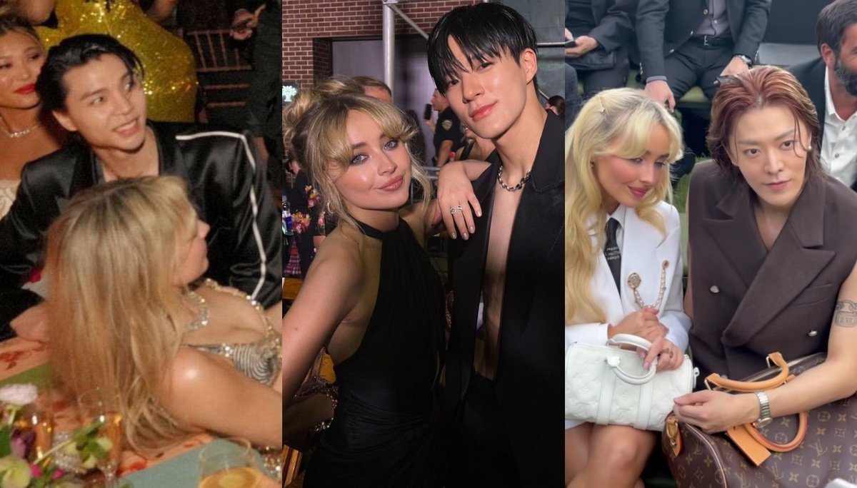 NCT20RESONANCE's tweet image. Sabrina Carpenter is right there collecting hot neos 🔥 her seatmates 💚

         JOHNNY           JENO           YUTA