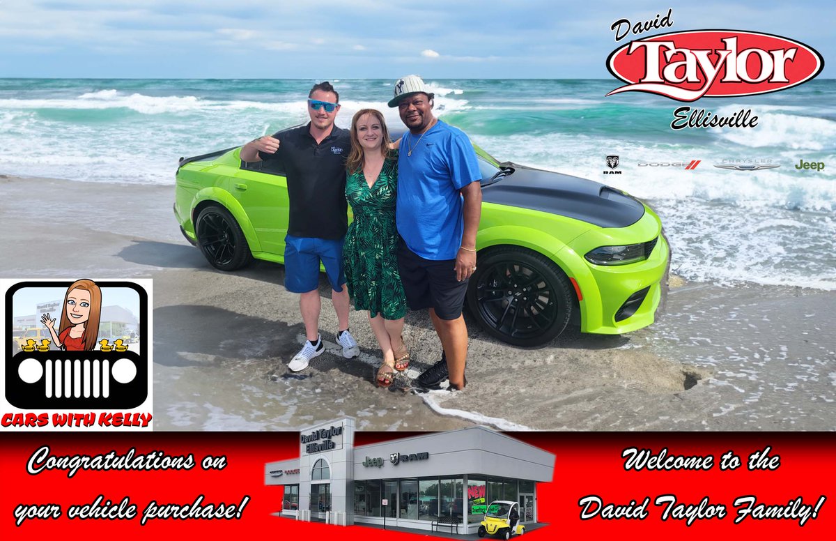 Congratulations to Lamar on the purchase of his Dodge Charger Scat Pack from his salesperson, Kelly Pierson!
carswithkelly.com taylorstlouis.com
#CarsWithKelly #DavidTaylorCDJR #AmazingDeals #DavidTaylor #WelcometotheDavidTaylorFamily