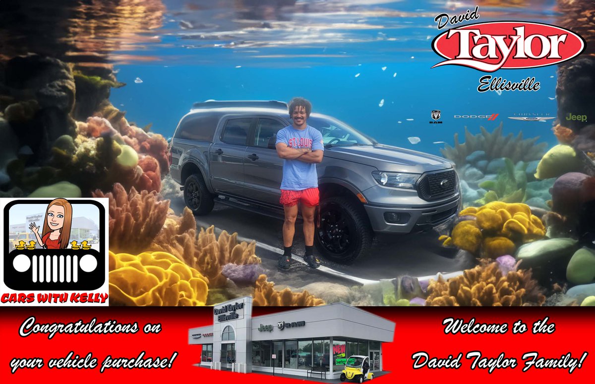 Congratulations to Jailyn on the purchase of his Ford Ranger from his salesperson, Kelly Pierson!  Deep Savings @ David Taylor Ellisville!
carswithkelly.com taylorstlouis.com
#CarsWithKelly #DavidTaylorCDJR #AmazingDeals #DavidTaylor #WelcometotheDavidTaylorFamily