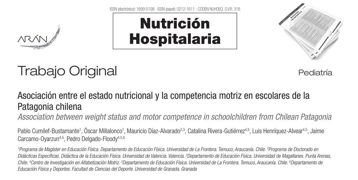 Centro de Investigacion en Alfabetizacion Motriz (@ciam_ufro) on Twitter photo Nuevo artículo <a href="/CIAM_UFRO/">Centro de Investigacion en Alfabetizacion Motriz</a>: Escolares con mayor IMC tienen un desempeño motriz más bajo. Estos resultados subrayan la importancia de abordar la competencia motriz como parte de los esfuerzos para combatir el sobrepeso y obesidad en l<a href="/s/">『S』</a> niñ@s👇
dx.doi.org/10.20960/nh.04…
<a href="/UFrontera/">UFRO</a> Nuevo artículo <a href="/CIAM_UFRO/">Centro de Investigacion en Alfabetizacion Motriz</a>: Escolares con mayor IMC tienen un desempeño motriz más bajo. Estos resultados subrayan la importancia de abordar la competencia motriz como parte de los esfuerzos para combatir el sobrepeso y obesidad en l<a href="/s/">『S』</a> niñ@s👇
dx.doi.org/10.20960/nh.04…
<a href="/UFrontera/">UFRO</a>