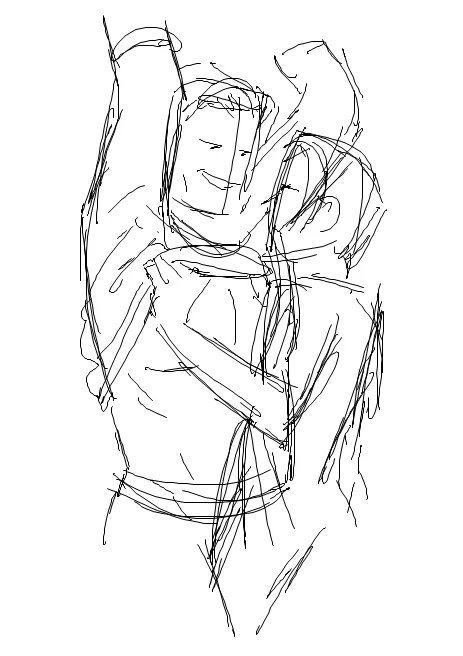 in a real akusou mood lately, here's an abandoned mspaint sketch 😮‍💨 
