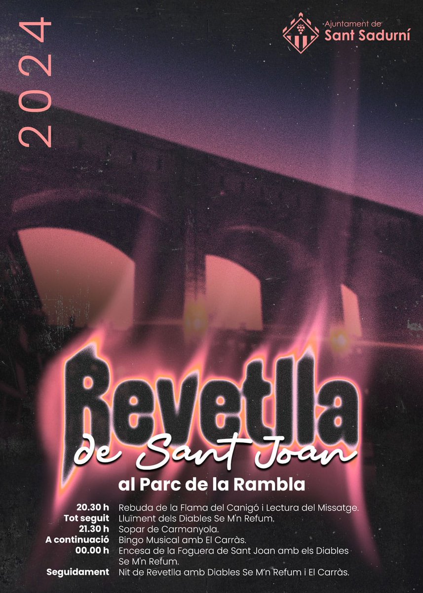 CPelCarras's tweet photo. 🎉🥂REVETLLA DE SANT JOAN

🔥 20.30h - Rebuda de la Flama del Canigó

🍽️ 21.30h - Sopar de carmanyola

🎇Després de sopar foguera i nit de festa amb el Casal Popular el Carràs i els Diables Se M'N Refum 

#santsadurni https://t.co/Ntp1A0Bf5C