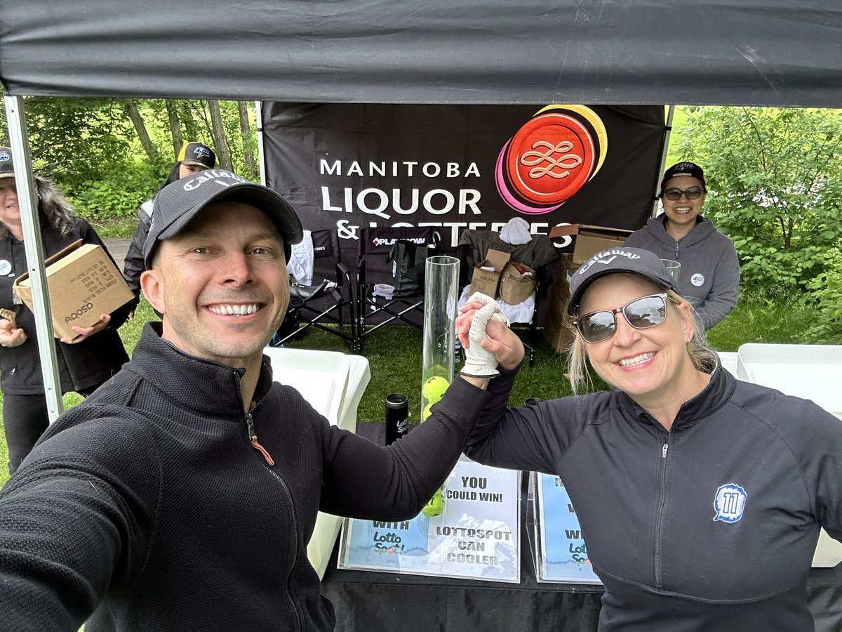 Golf tournament!!! <a href="/MBHotelAssoc/">MHA</a>  Candace was worried about my driving and wore a helmet haha