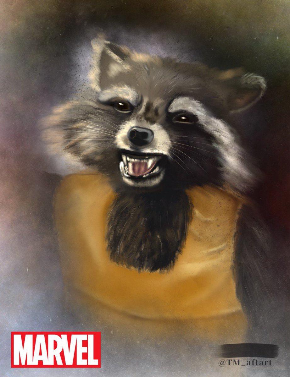 tm_aftart's tweet photo. I am participating in a contest within a wonderful community of artists and beautiful people. Thank you for the communication, and for the push towards artistic development! Love you all 🤗🥰 #artzonamarveldc #artzonamarveldccontest #MarvelRocket #rocketraccoon https://t.co/WeNbG1GE7o