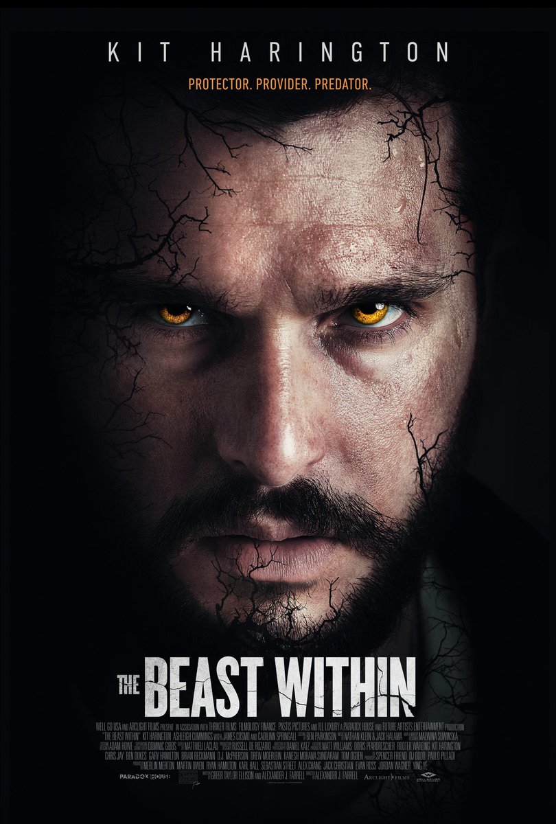 The poster for ‘THE BEAST WITHIN’ starring Kit Harington has been released.

In theaters July 26.