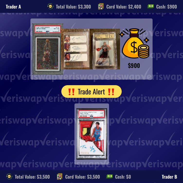 2nd Veriswap trade
I gave up Trae