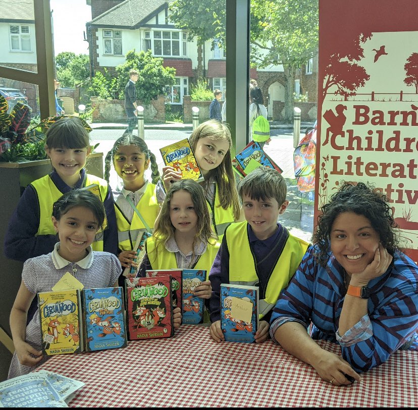 Such a memorable day at Barnes Literacy Festival meeting and being inspired by @NadiaShireen - author of one of our favourite series 📚✍️ 

We LOVE reading at Franklin, and our pupils felt so lucky to such a fantastic role model 🌟🌟🥰
