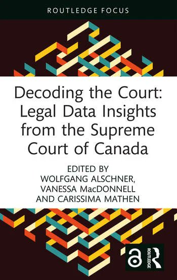 “Decoding the Court: Legal Data Insights from the Supreme Court of Canada,” an innovative new collection co-edited by <a href="/w_alschner/">Wolfgang Alschner</a>, Vanessa MacDonnell and <a href="/cmathen/">CRM</a>.

› uottawa.ca/research-innov…