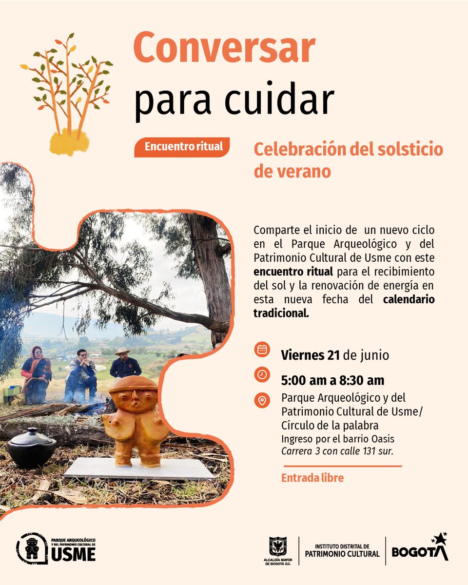 Armonización Cultural. 

Diálogo intercultural y de saberes de las vidas Campesinas e indígenas. En Bogotá desde #TerritorioUsmeka #Usme 
<a href="/Patrimoniobta/">Patrimonio Cultural</a> <a href="/mincultura/">MinCultura Colombia</a> <a href="/El_Icanh/">Instituto Colombiano de Antropología e Historia</a>