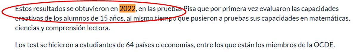 fecode's tweet photo. Así manipulan los medios la verdadera noticia: 
Estos resultados son de 2022, y son producto de un gobierno que dejó solos a los y las docentes en pandemia, que no invirtió lo suficiente en la educación y que permitió el robo de la conectividad, entre otros problemas que estos mismos medios masivos callaron en ese momento. 
Sin embargo, no pueden culpar a los y las docentes por los problemas de un sistema educativo que para esos años dependía de la mediocre gestión de un Ministerio de Educación y de un Gobierno que subvaloraron la educación, mientras los docentes hicieron todo el esfuerzo para garantizar la educación durante la pandemia.