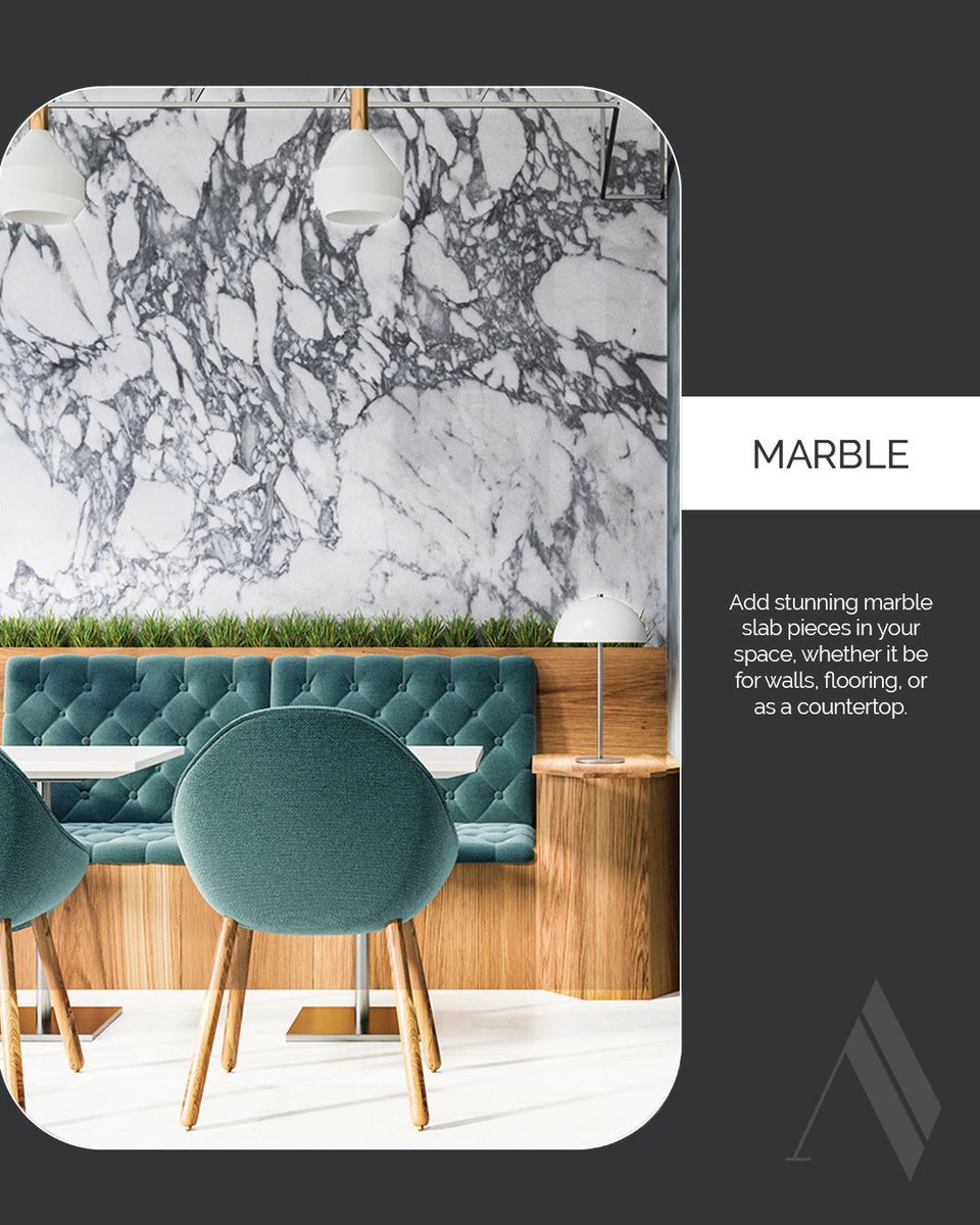 Arista_Homes's tweet photo. Sleek, sophisticated, and timeless-natural stones bring an undeniable elegance to any modern space in your home such as countertops, accent walls, or stunning decor pieces. Check out how you can implement natural stone materials into your living spaces.

Photo Credits:
#Ciot
#CB2 https://t.co/CvXWo9QS0k