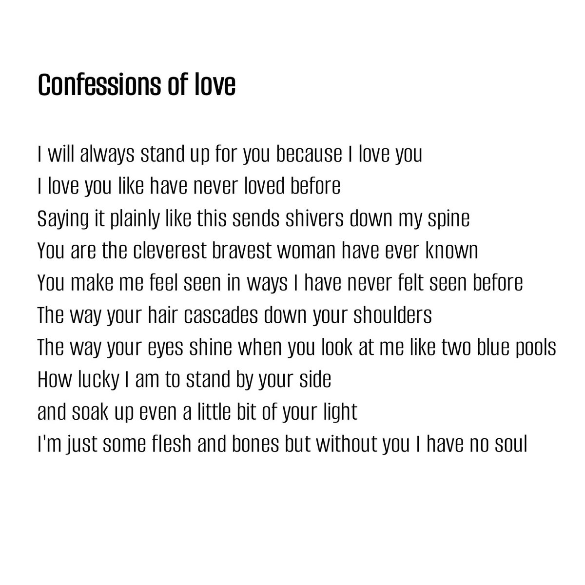preeskin's tweet photo. Confessions of love
#loveconfessions #poetry #poet https://t.co/MOORImlT9f