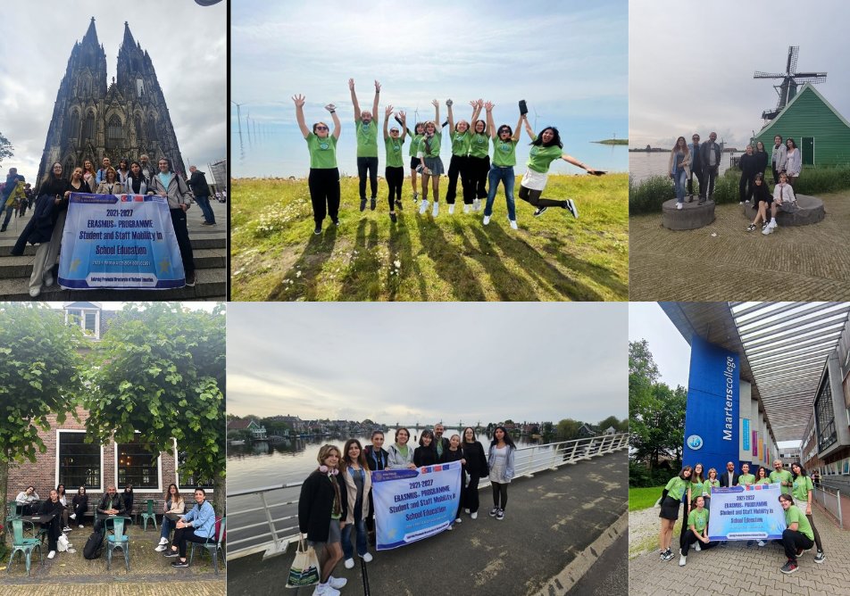corlumsal's tweet photo. Okulumuz Erasmus+ ekibi eğitimlerinin 2.  gününde de Hollanda/Groningen/Haren şehrindeki Maartenscollege'in konuğu oldu. Yaşanabilir bir dünya  için sanat yoluyla farkındalık yaratmaya devam edeceğiz. @tekirdagmem @CorluMem https://t.co/6NAXBgmTM3