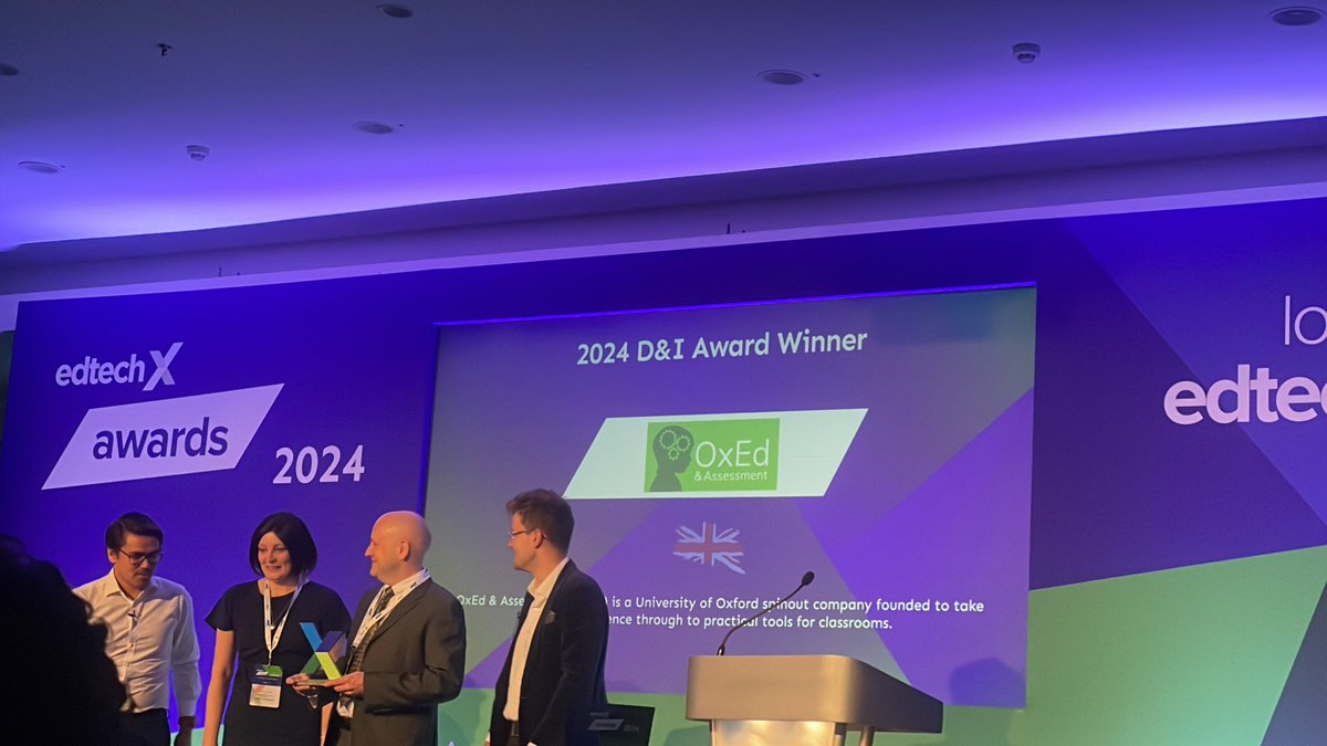 Winners D&amp;I category #edtechxawards…