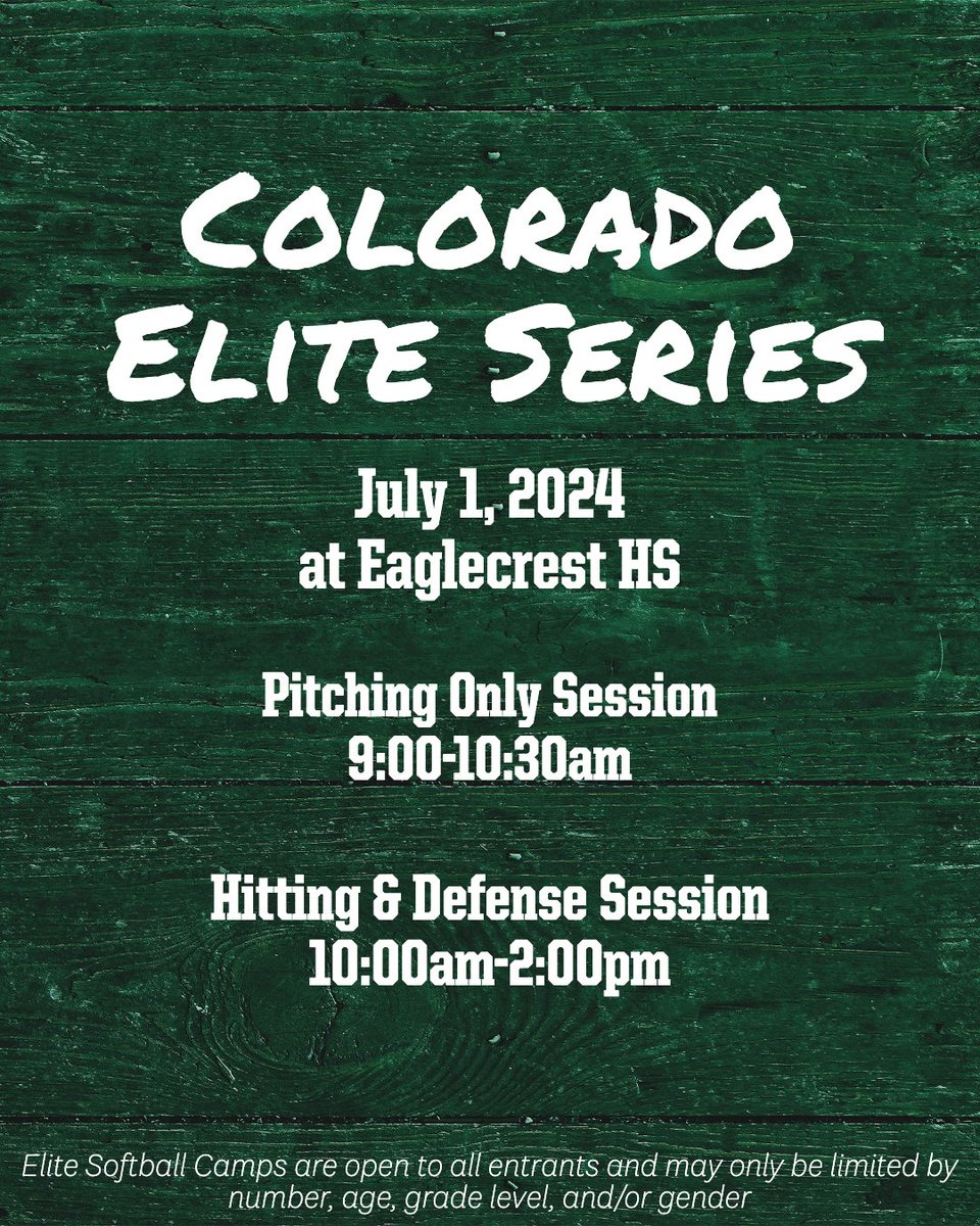 🚨LIMITED SPOTS LEFT! 🚨 Don't miss out on the chance to work with Coach Williams, Coach B, Coach Ash, and newly added Coach Sully! Sign up at elitesoftballcamps.totalcamps.com!