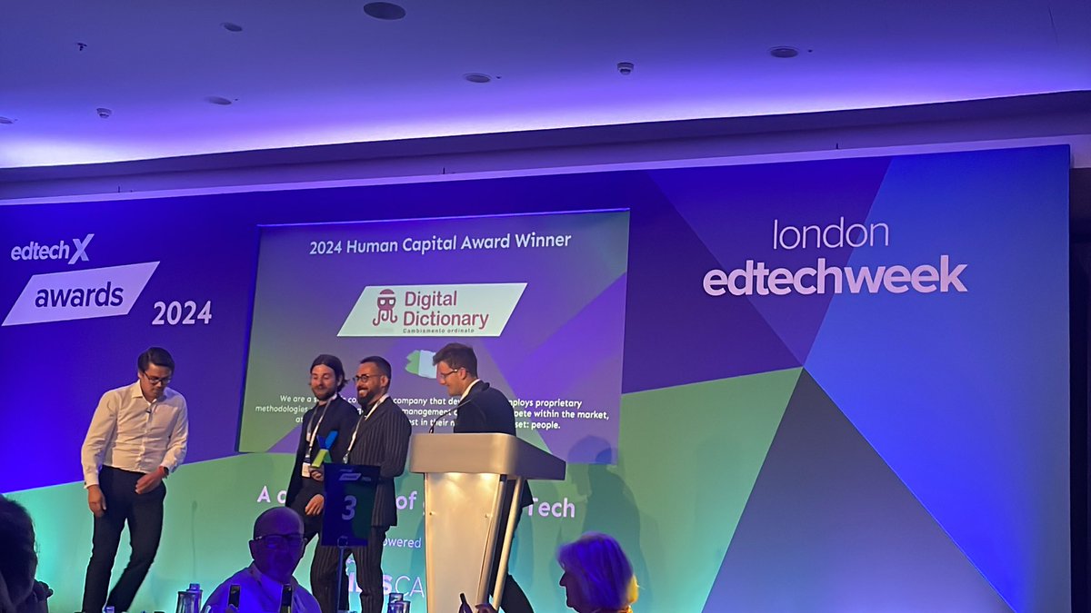 Winners of the Humqn Capital Award #edtechxawards