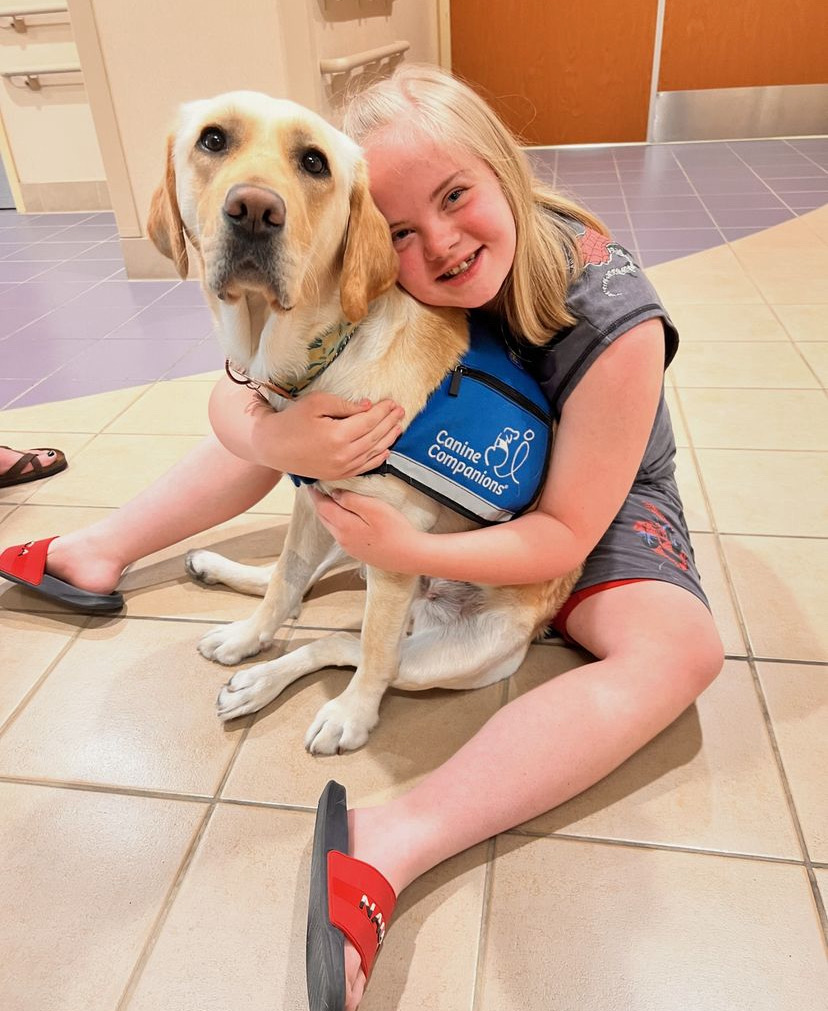 Lemon enjoyed providing snuggles and comfort to Faith during her journey at @rmhcfamily. 🐾💛 Dogs like Lemon and Posey have a special way of brightening everyone's day at the hospital, bringing joy and comfort when it's needed most.🐶❤️ 

Visit: ow.ly/zaN350Sl2CB