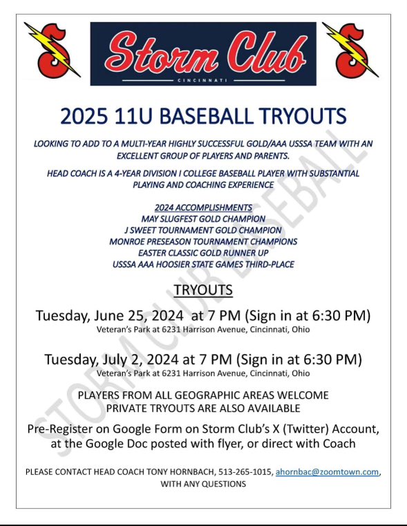 11U tryout info docs.google.com/forms/d/12W2DB…