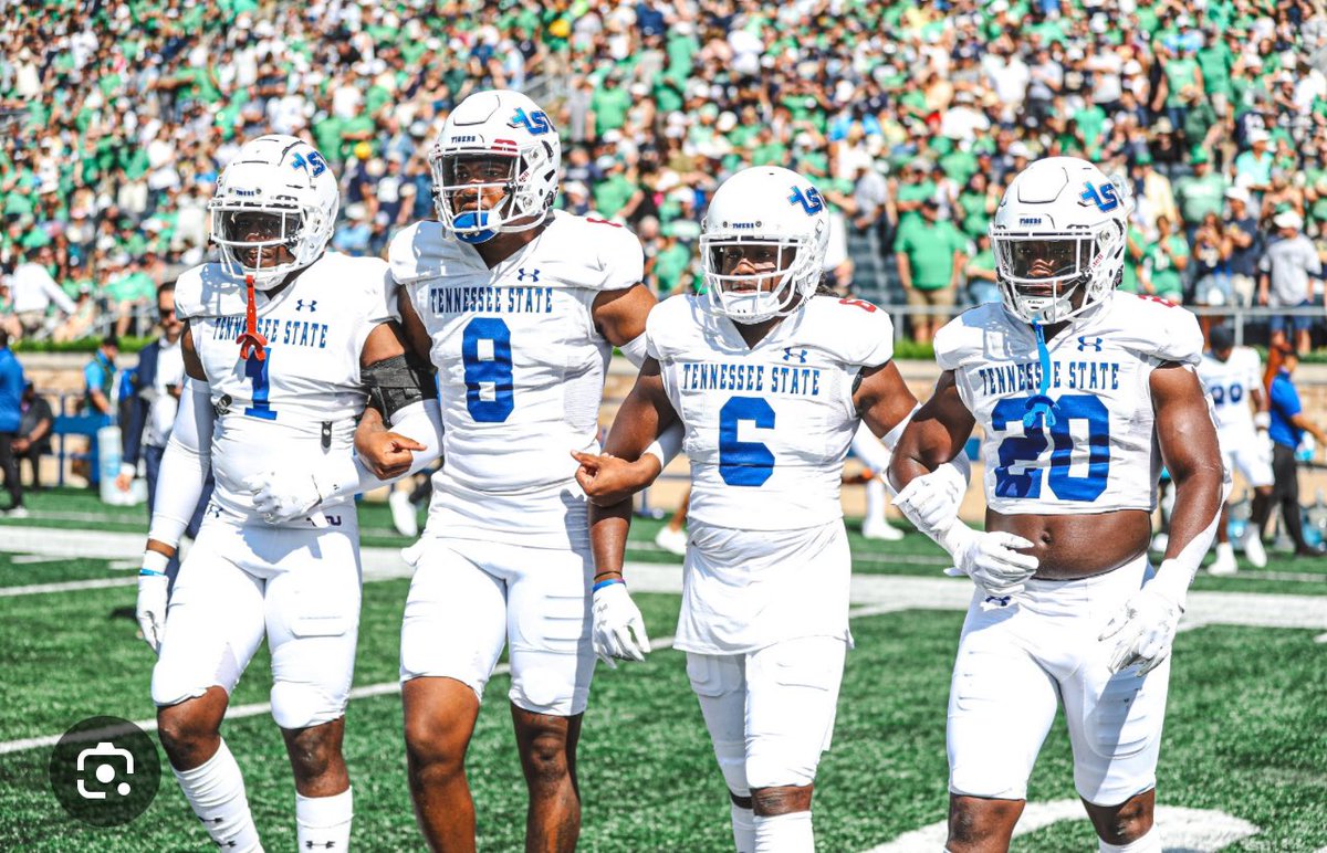#AGTG after a Great conversation with <a href="/coachbowdown58/">Joe Bowden</a> i am blessed to receive an offer from Tennessee State University!! 🔵⚪️
<a href="/AthertonFootbal/">Atherton Ravens Football Team</a> <a href="/CoachNinoDBE323/">Anthony White</a> <a href="/Aspirationsgym/">C.Vaughn@Aspirations</a> <a href="/EddieGeorge2727/">Eddie George</a> <a href="/CoachKelley__/">Justin Kelley</a>