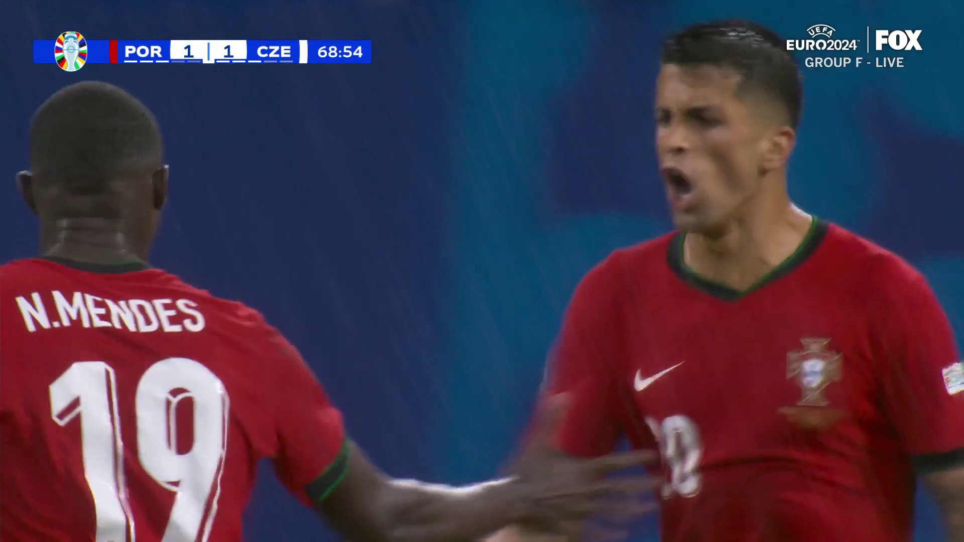 AN OWN GOAL TO LEVEL THE SCORE 😱Czechia's lead only lasted for 7 minutes before the ball found the back of the net for Portugal 🇵🇹