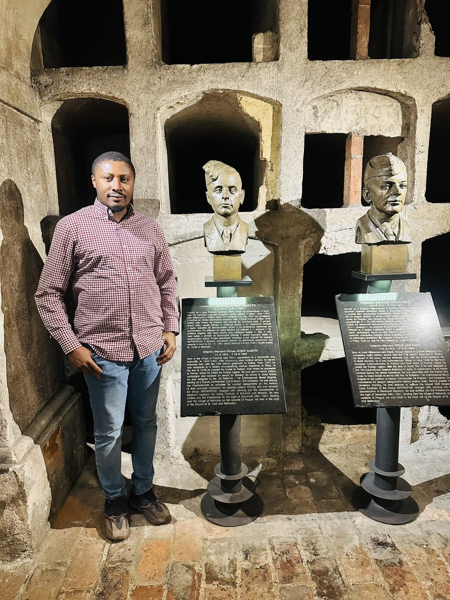 sagoedominic's tweet photo. @SteveJChambers Pics of my visit to the memorial (04.05.24) + my Operation Anthropoid &amp; Heydrich books https://t.co/bCUdNvT8Fv