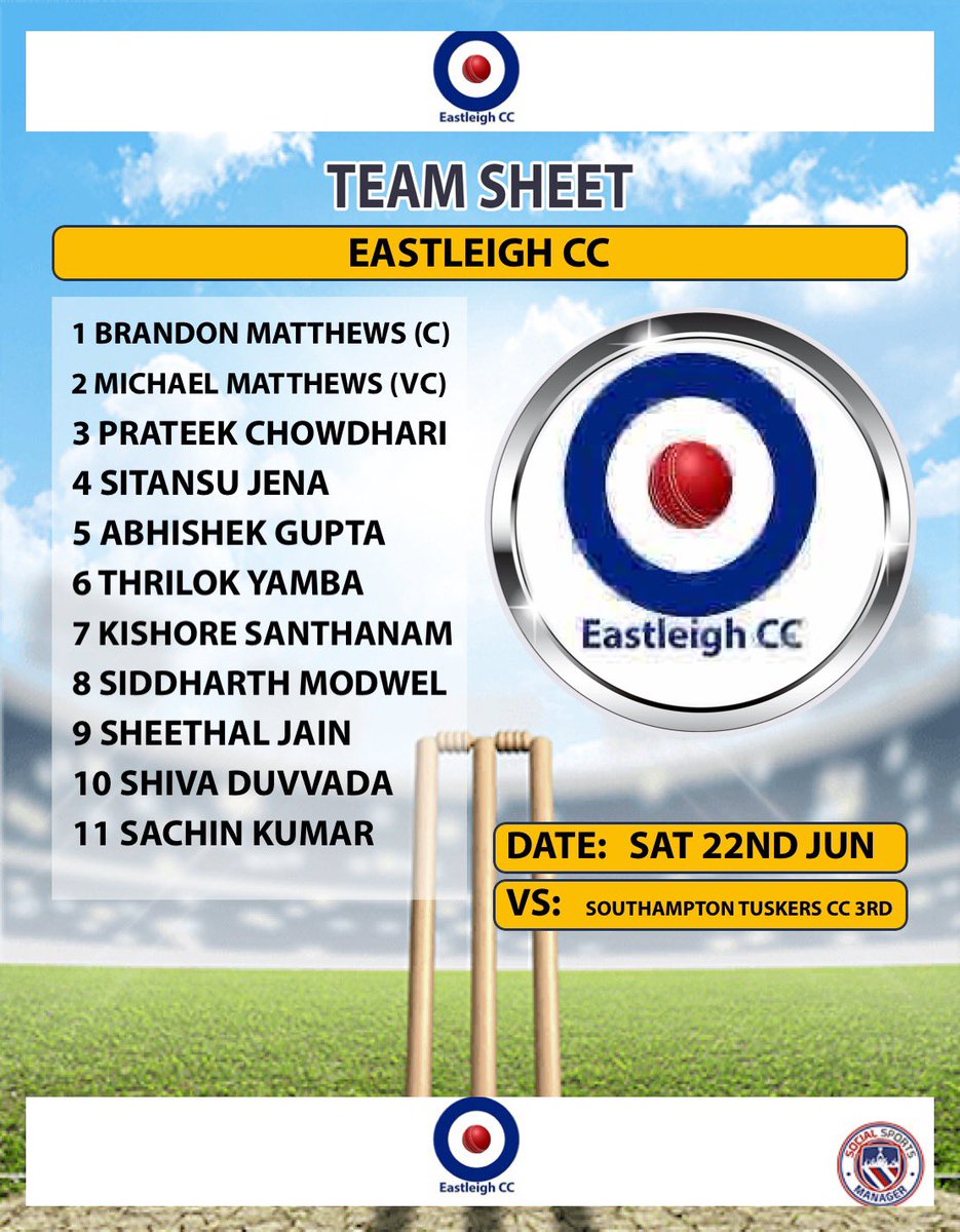 The 1st team will be travelling to play Southampton tuskers 3rds and the 2nds will be playing Southampton tuskers 2nds at home!
Let’s bring back 2 wins this weekend boys ! Good luck to both teams !