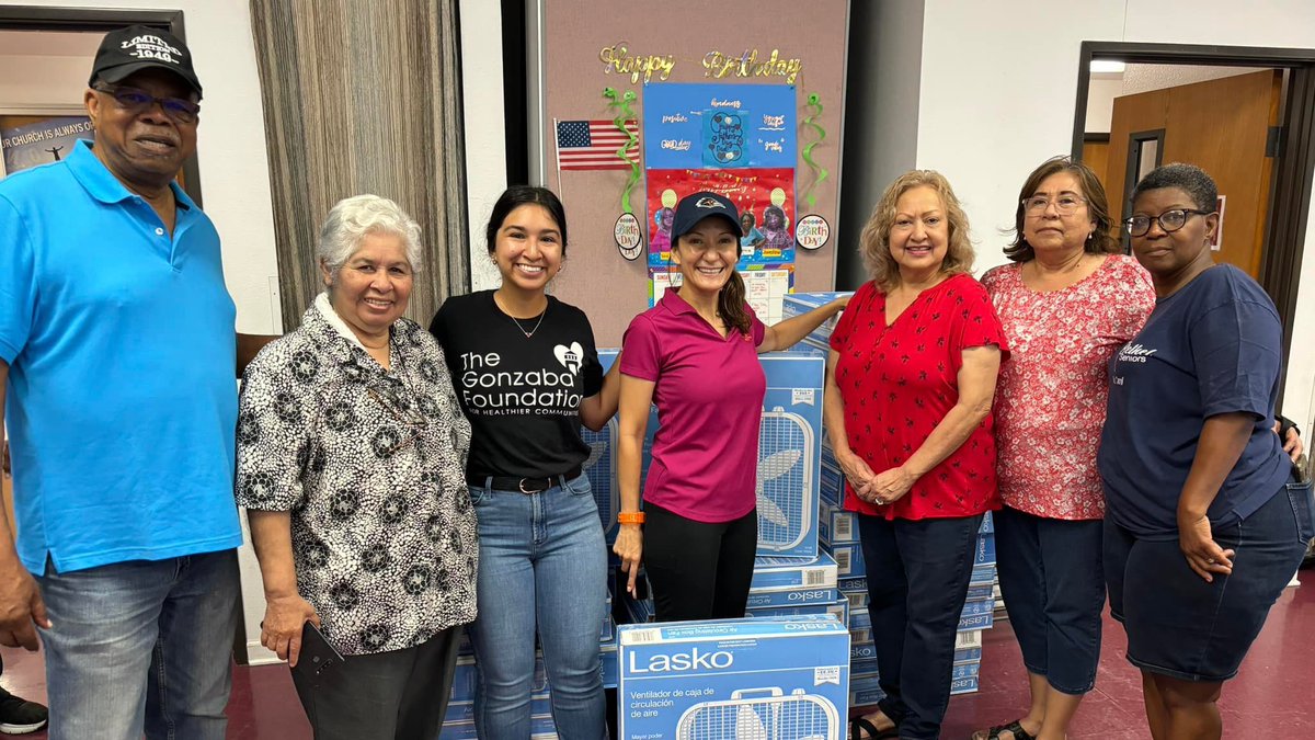 Melissa Cabello Havrda (@melissaforsa) on Twitter photo Big thanks to <a href="/gonzabafoundat1/">The Gonzaba Foundation</a> for their incredible generosity! They donated box fans to our wonderful seniors at Bethel United Methodist Church. #Keepingcool this summer has never felt so good! We’re grateful for this thoughtful gift. Stay cool and blessed! 🙏❤️ #District6 Big thanks to <a href="/gonzabafoundat1/">The Gonzaba Foundation</a> for their incredible generosity! They donated box fans to our wonderful seniors at Bethel United Methodist Church. #Keepingcool this summer has never felt so good! We’re grateful for this thoughtful gift. Stay cool and blessed! 🙏❤️ #District6