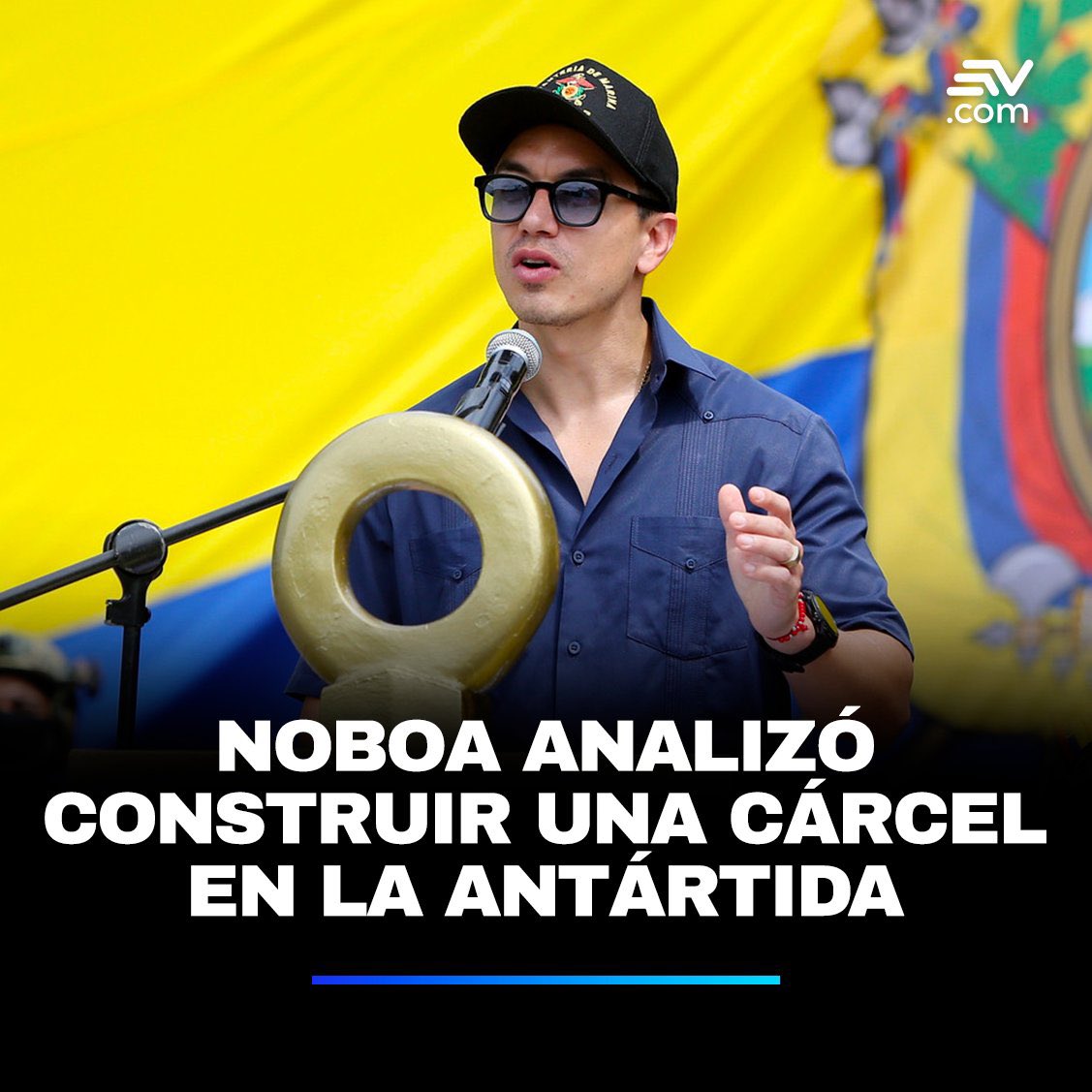 anaraffo1's tweet photo. ¡Enloqueció 🙃🤣! Noboa ha superado de largo a Lasso y Moreno. Los ecuatorianos le pagamos el pasaje a la Antártida señor presidente 😉, pero sin retorno 🤣. https://t.co/X5KM90yMAG