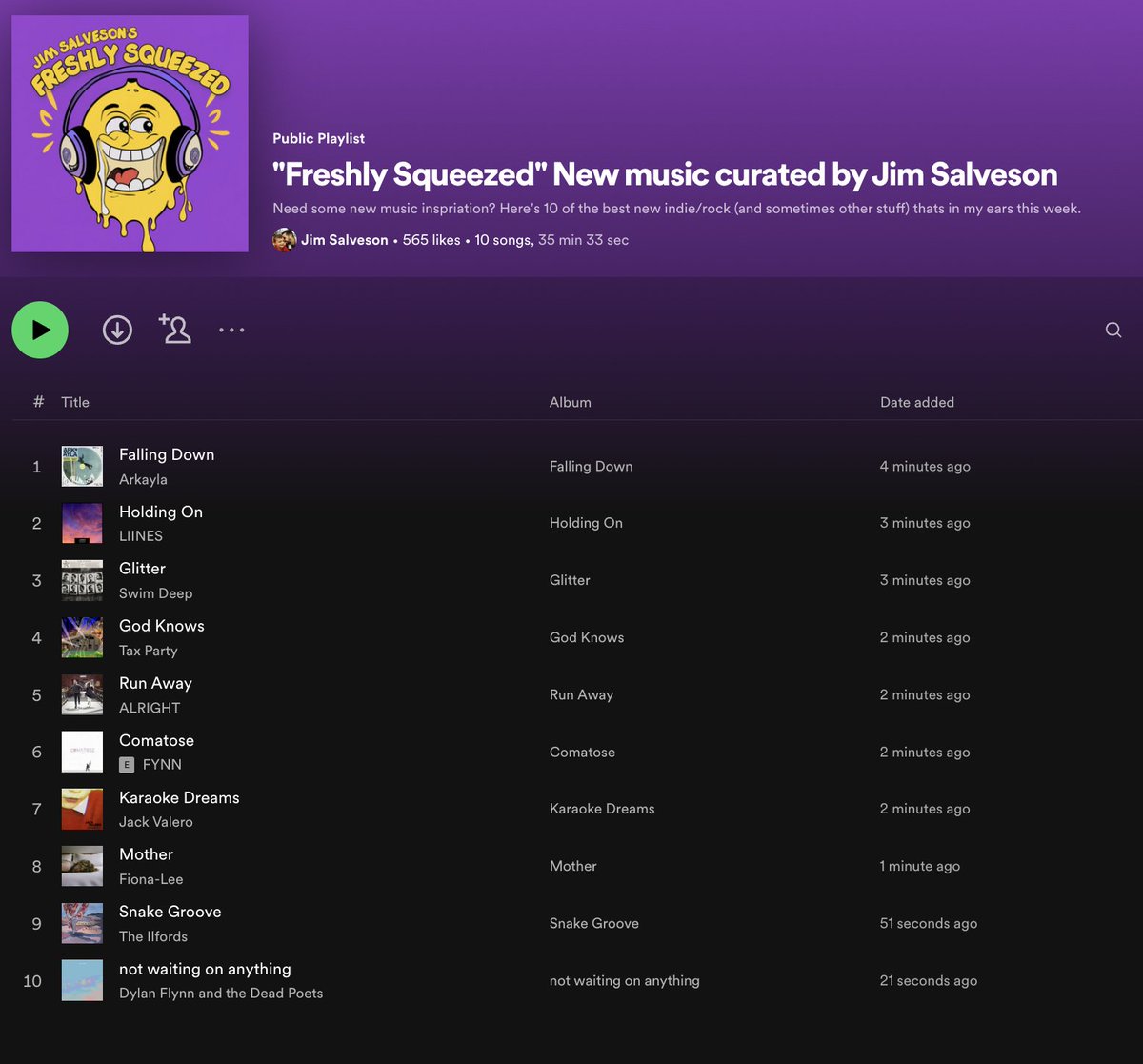 ⚡ AND IT'S LIVE!!! ⚡

If you need some new music as a distraction to the wall to wall football then delve into my weekly new music play list... guaranteed to deliver something you wont know and will LOVE.

Follow and Share: open.spotify.com/playlist/76Qbr…