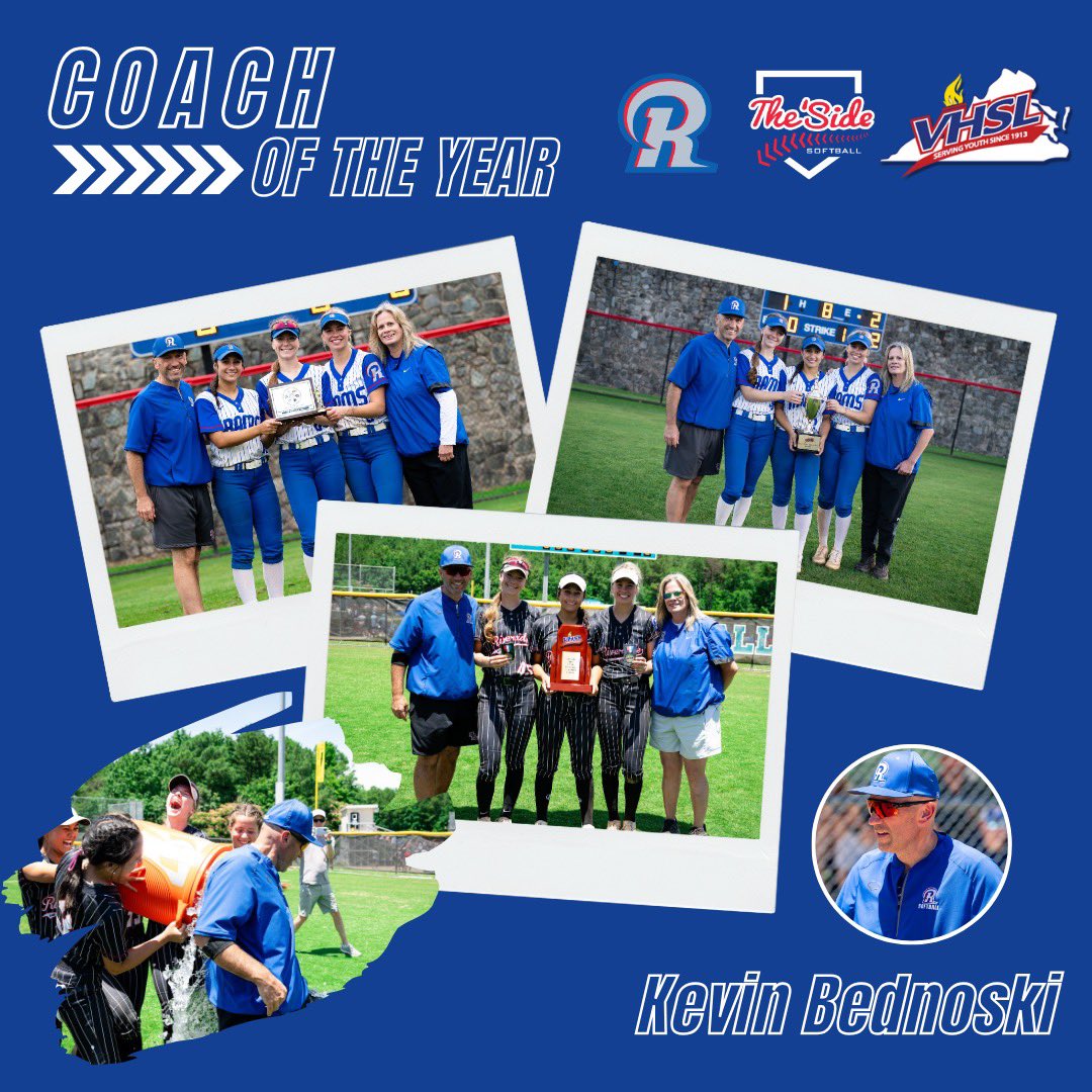 Congratulations to our amazing Coach Kev for being awarded the Class 5 Coach of the Year!! Thank you for all you do for this program! This is so well deserved and we are all so happy for you Coach! (don’t be mad we logged into the account 😁) - Your 2024 Rams Softball Players