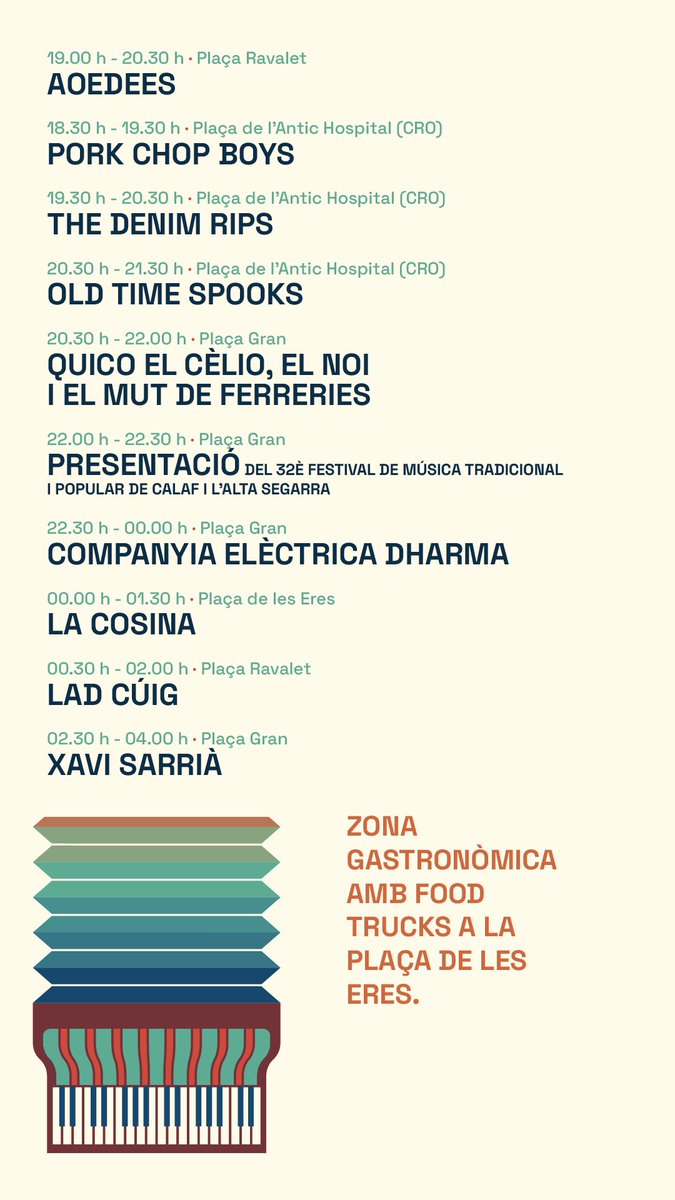 ‼️ Aquí teniu la programació sencera de la 32ena edició del Desfolca’t ‼️