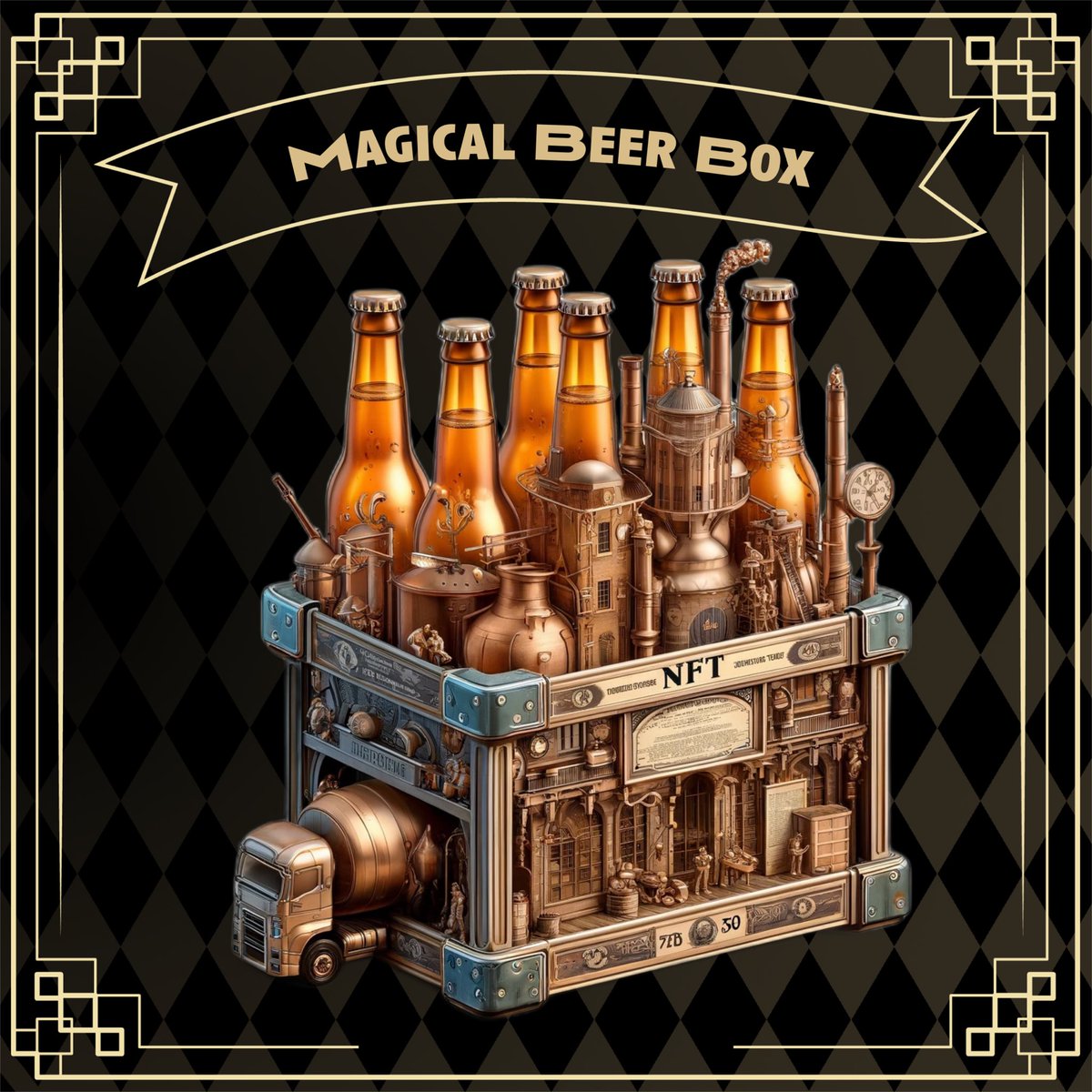 Our Magical Beer Box NFT launches on Saturday. Each NFT represents a voucher for a beer box with 20 cans. The longer you hold it, the more beer you’ll receive. Because the Magic Beer Box produces one additional can every quarter, so four cans per year until you redeem it 🍻