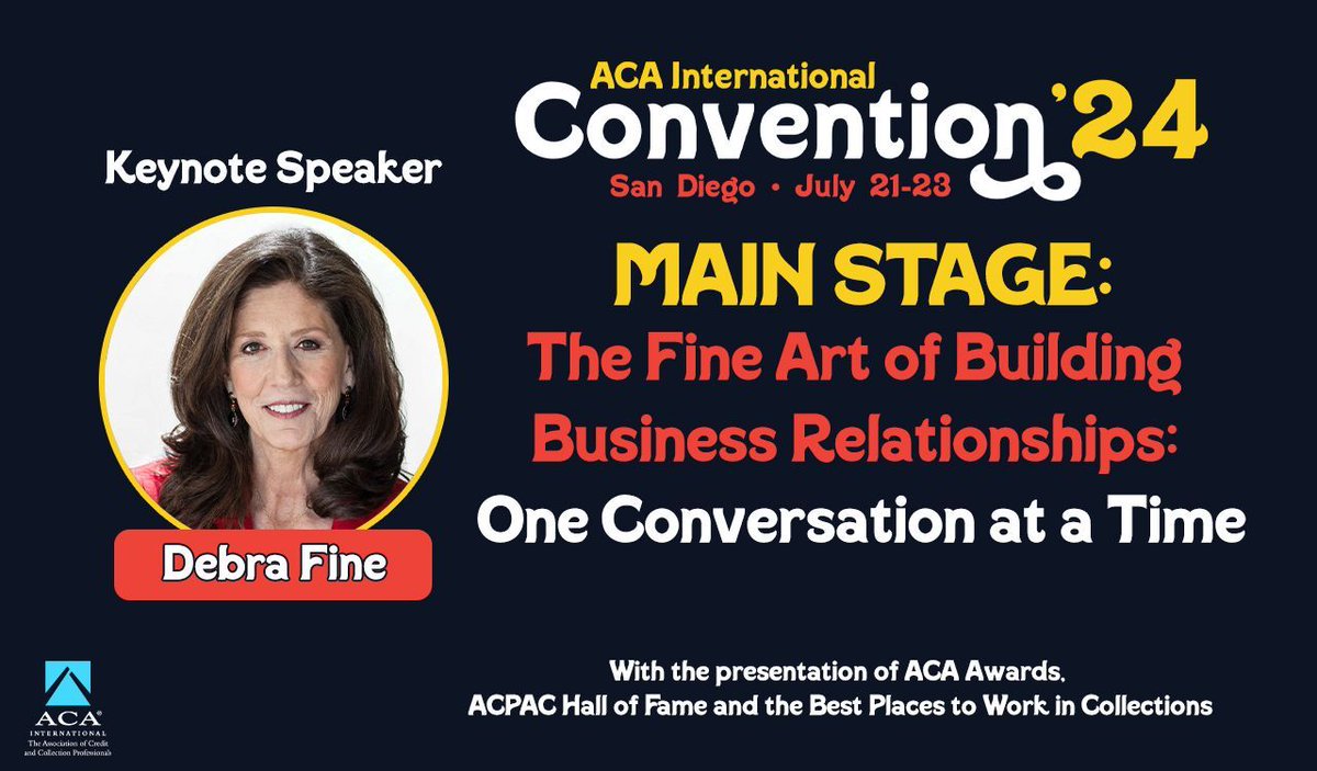 acacollector's tweet image. Check out who's hitting the main stage this year at ACA's Annual Convention and Expo! Attendees will walk away with a wealth of knowledge passed along from inspiring keynote speakers and plenty of chances to network with industry innovators. Register at: buff.ly/3w8ayGm