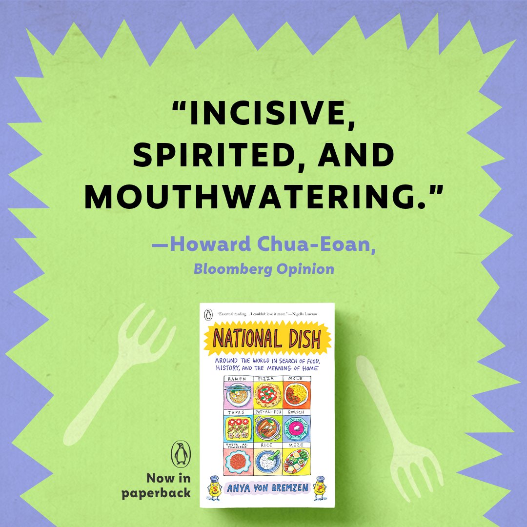 Explore France, Italy, Japan, Spain, Mexico, and Turkey with <a href="/vonbremzen/">Anya von Bremzen</a> in National Dish, now in paperback! This exquisite tour of six of the world's iconic food cultures will leave readers compelled by the history of these national dishes, and hungry for more. ⁠