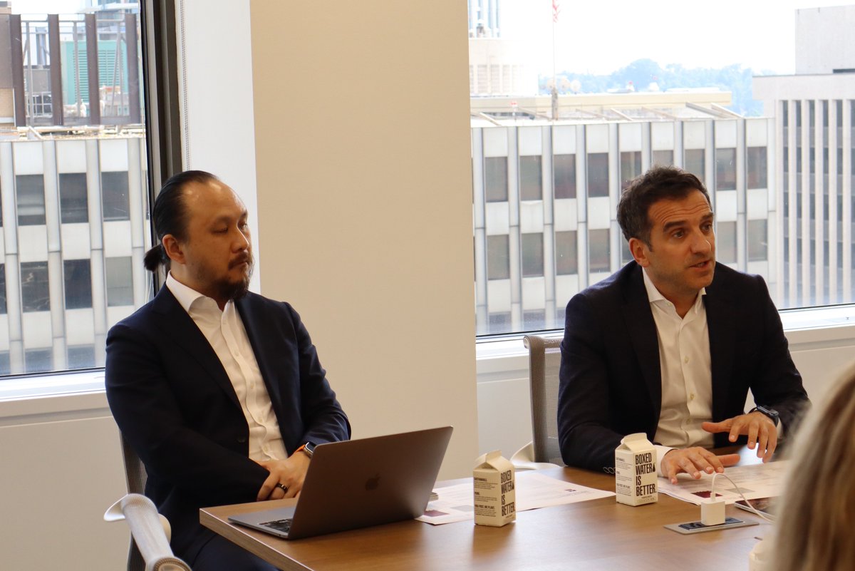 Ylli_Bajraktari's tweet image. Great to host Embassy colleagues and friends at the new #SCSPTech office for a briefing on our #VisionForCompetitiveness report and plans for the coming months and year. Thanks for coming by!