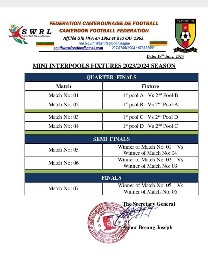 South West Regional League 🇨🇲 tweet media