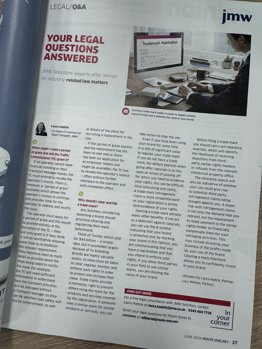 So this just landed… <a href="/routeoneteam/">routeone Magazine</a> <a href="/jmwsolicitors/">JMW Solicitors</a> 

lnkd.in/ekHXab8N