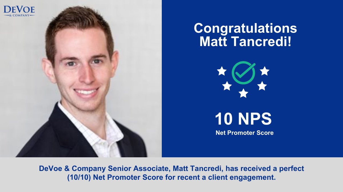 🎇 We are thrilled to announce that both Aryeh Malitzky and Matthew Tancredi have received perfect Net Promoter Scores on a recent client engagement!

Please join us in congratulating these ✨stellar✨ team members! Well done Aryeh and Matt!