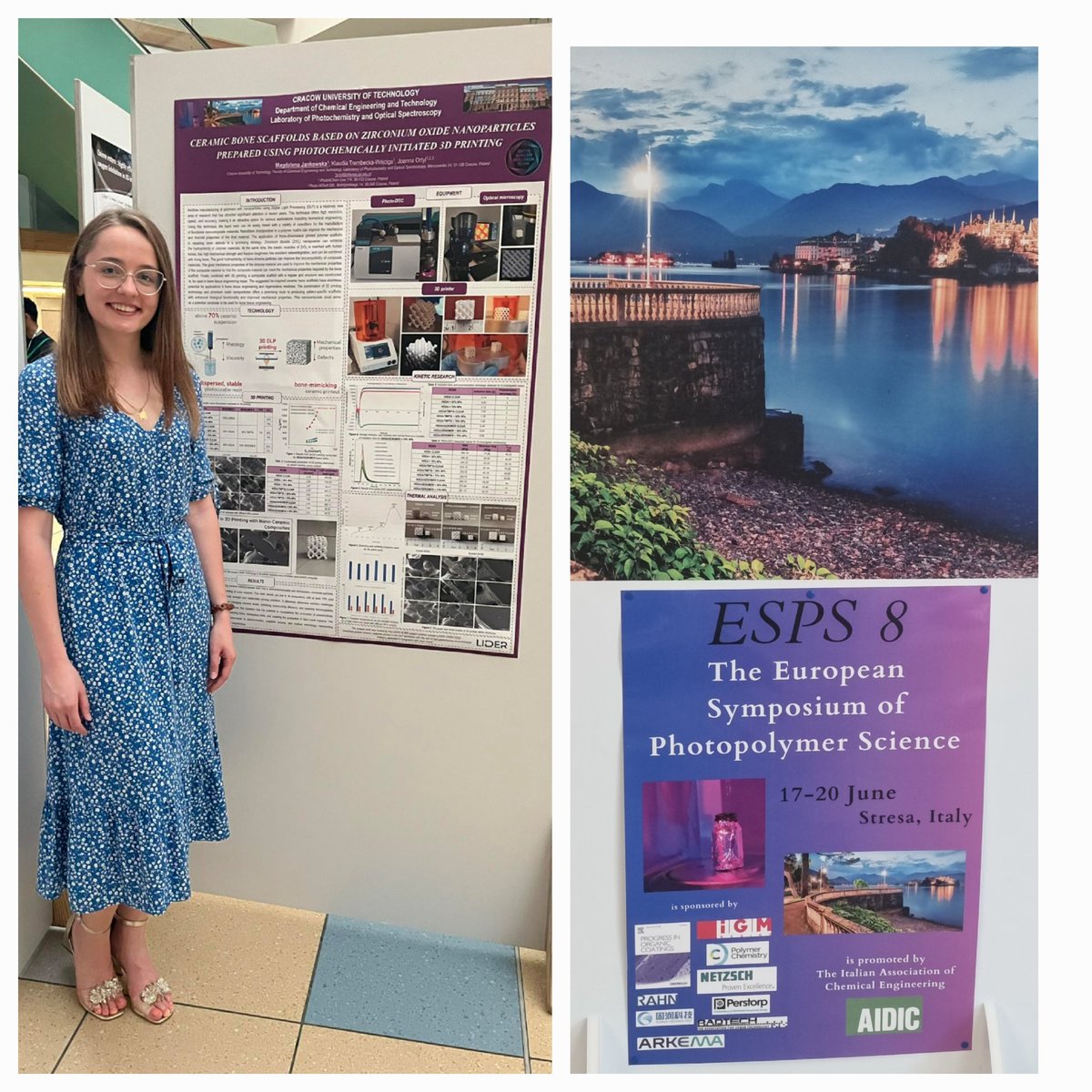 🔝Today I had the opportunity to present my research on ceramic bone scaffolds. The present work was founded by Lider project <a href="/NCBR_pl/">NCBR</a> 
ESPS 2024, Stresa, Italy 🇮🇹❤️