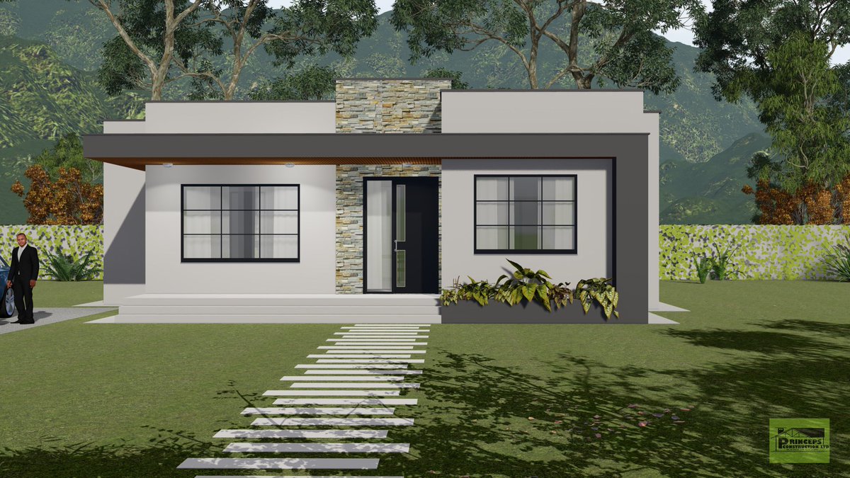 PrincepsCONLtd's tweet image. Architectural Renders of a two-bedroom modern house #construction  #ModernHouse  #ArchiCAD27 #lumion11 #architecture #princepsconstructionltd