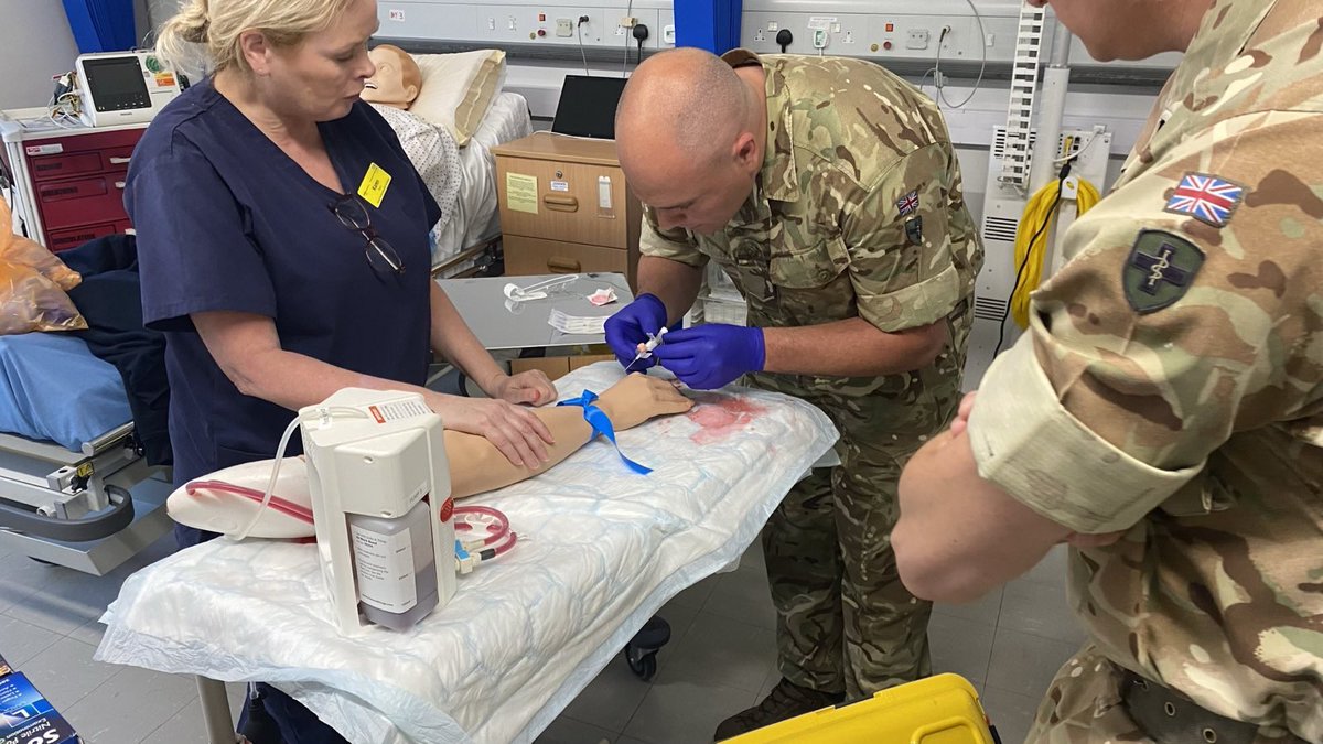 Thank you <a href="/SHROPSIM/">SHROPSIM</a> and <a href="/SaTHEducation/">Sath Education</a> for delivering training to 202 Multi-role Medical Regiment personnel this evening. I am proud of my Trust’s <a href="/SaTH_OD/">SaTH OD</a> commitment to the Armed Forces Covenant and Employer Recognition Scheme. Thank you