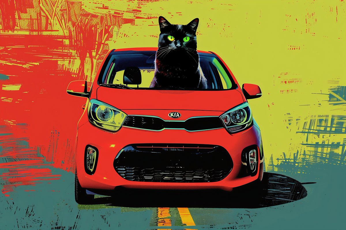sarahezekiel's tweet photo. On this day 24yrs ago I'd just given birth to my 2nd child, Eric. Diagnosed with #MND 2 months earlier, I was in denial. I made Eric this card using #aiart, his car and his cat! I'm very grateful to be here although I hate being disabled. Happy for the things I can do using #AAC! https://t.co/LjV24MqIo8