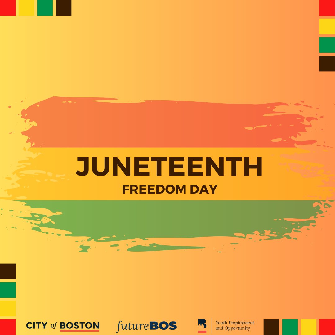 Happy (early) Juneteenth! See how you can celebrate and honor Juneteenth! boston.gov/news/celebrati…