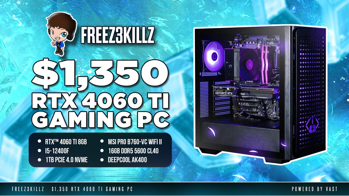 RTX 4060 Ti Gaming PC Giveaway

To enter, perform these tasks via the link below:

🔁  Retweet + Like    

🎯  Follow <a href="/FreeZ3KiLLz/">Connor 🇺🇸</a> <a href="/VastGG/">Vast</a> 

Enter Here: vast.link/FreeZ3KiLLzTV-…