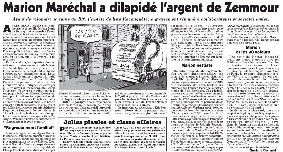 <a href="/CerfiaFR/">Cerfia</a> Les Le Pen et l'argent, une grande histoire d'amour.
#MarionMarechalGate